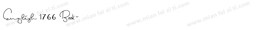 English 1766 Book字体转换
